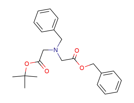 Molecular Structure of 185426-26-0 (Glycine, N-[2-(1,1-dimethylethoxy)-2-oxoethyl]-N-(phenylmethyl)-,
phenylmethyl ester)