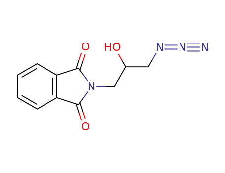 Molecular Structure of 200483-38-1 (1H-Isoindole-1,3(2H)-dione, 2-(3-azido-2-hydroxypropyl)-)