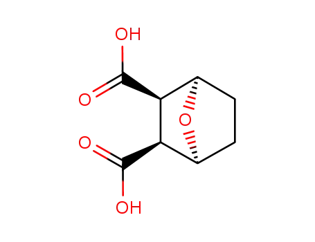 Molecular Structure of 28871-63-8 ((1R,2S,3R,4S)-7-oxabicyclo[2.2.1]heptane-2,3-dicarboxylic acid)