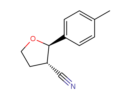 trans-2-(4-Methylphenyl)tetrahydrofuran-3-carbonitrile