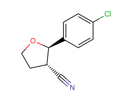 trans-2-(4-Chlorophenyl)tetrahydrofuran-3-carbonitrile
