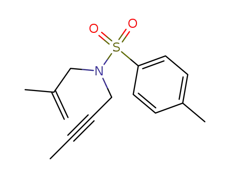 Molecular Structure of 292607-11-5 (Benzenesulfonamide, N-2-butynyl-4-methyl-N-(2-methyl-2-propenyl)-)