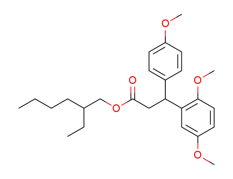 2'-ethylhexyl 3-(2,5-dimethoxyphenyl)-3-(4-methoxyphenyl)propionate