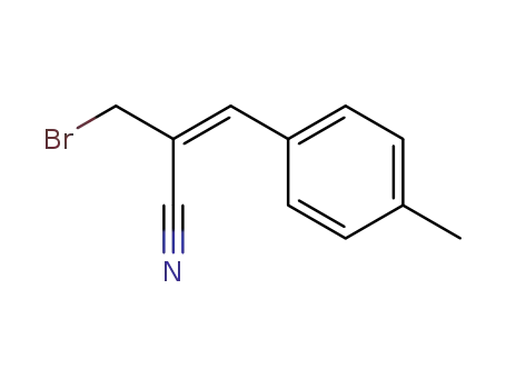 (2E) 2-bromomethyl-3-(4-methylphenyl)prop-2-enenitrile