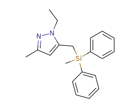 1-ethyl-3-methyl-5-((methyldiphenylsilyl)methyl)pyrazole