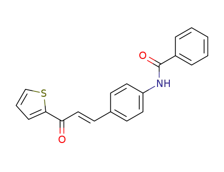 trans-1-[4-(benzoylamino)phenyl]-3-(2-thienyl)-1-propen-3-one
