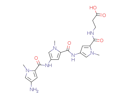 3-{[4-({4-[(4-amino-1-methyl-1H-pyrrole-2-carbonyl)-amino]-1-methyl-1H-pyrrole-2-carbonyl}-amino)-1-methyl-1H-pyrrole-2-carbonyl]-amino}-propionic acid