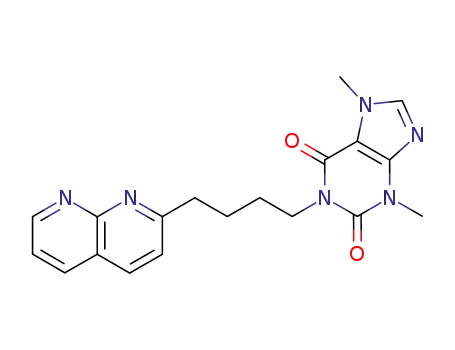 3,7-dimethyl-1-[4-(1,8-naphthyridin-2-yl)butyl]-3,7-dihydro-1H-purine-2,6-dione
