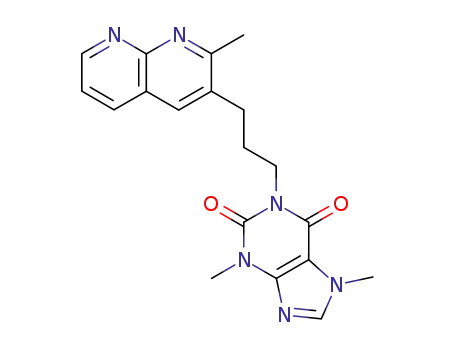 3,7-dimethyl-1-[3-(2-methyl-[1,8]naphthyridin-3-yl)-propyl]-3,7-dihydro-purine-2,6-dione