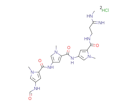 N-[5-({[5-({[3-imino-3-(methylamino)propyl]amino}carbonyl)-1-methyl-1H-pyrrol-3-yl]amino}carbonyl)-1-methyl-1H-pyrrol-3-yl]-4-(formylamino)-1-methyl-1H-pyrrole-2-carboxamide dihydrochloride