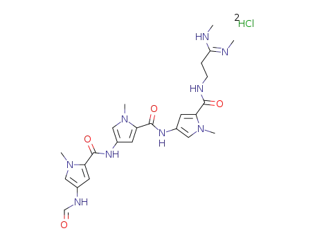 4-(formylamino)-1-methyl-N-[1-methyl-5-({[1-methyl-5-({[3-(methylamino)-3-(methylimino)propyl]amino}carbonyl)-1H-pyrrol-3-yl]amino}carbonyl)-1H-pyrrol-3-yl]-1H-pyrrole-2-carboxamide dihydrochloride