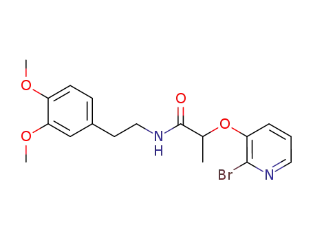 2-(2-bromopyridin-3-yloxy)-N-[2-(3,4-dimethoxyphenyl)ethyl]propionamide