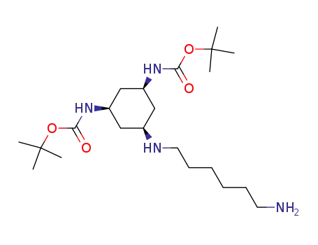 all-cis-3,5-N,N-di-tert-butyloxycarbonyl-1-N-(6-aminohexyl)-1,3,5-triaminocyclohexane