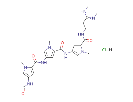 4-formylamino-1-methyl-N-[1-methyl-5-({[1-methyl-5-({[3-(methylamino)-3-(methylimino)propyl]amino}carbonyl)-1H-pyrrol-3-yl]amino}carbonyl)-1H-pyrrol-3-yl]-1H-pyrrole-2-carboxamide hydrochloride