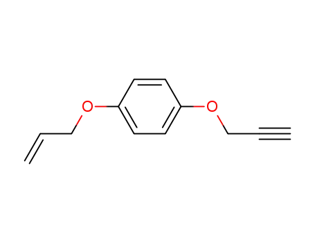 Molecular Structure of 153164-85-3 (Benzene, 1-(2-propenyloxy)-4-(2-propynyloxy)-)