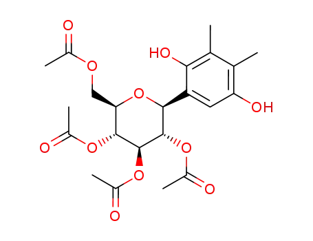 2,3-dimethyl-5-(2,3,4,6-tetra-O-acetyl-β-D-glucopyranosyl)-hydroquinone