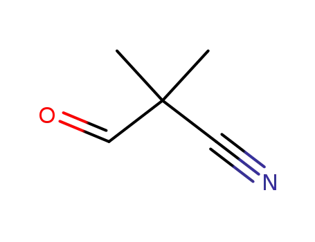 Molecular Structure of 19295-56-8 (Propanenitrile, 2,2-dimethyl-3-oxo-)