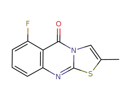 6-fluoro-2-methyl-5H-[1,3]-thiazolo[2,3-b]quinazolin-5-one