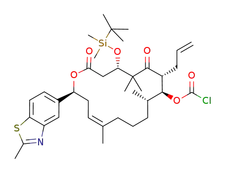 (4S,7R,8S,9S,13Z,16S)-chloroformic acid-7-allyl-4-(tert-butyl-dimethyl-silanyloxy)-5,5,9,13-tetramethyl-16-(2-methyl-benzothiazol-5-yl)-2,6-dioxo-oxacyclohexadec-13-en-8-yl ester