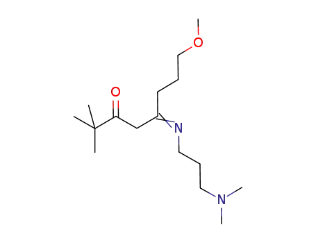 2,2-dimethyl-5-(N',N'-dimethylaminopropyl-imino)-8-methoxyoctan-3-one