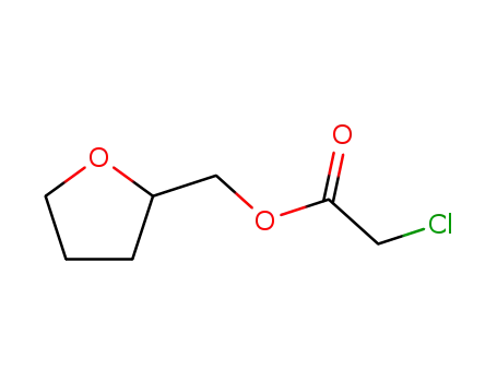 Molecular Structure of 702-26-1 (CHLORO-ACETIC ACID TETRAHYDRO-FURAN-2-YL-METHYL ESTER)