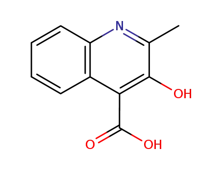 Molecular Structure of 117-57-7 (3-Hydroxy-2-methyl-4-quinolinecarboxylic acid)