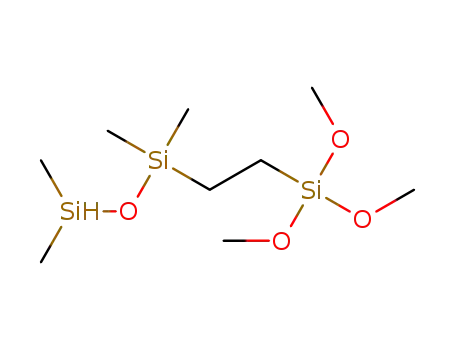Molecular Structure of 137407-65-9 (1,1,3,3-Tetramethyl-1-[2'-(Trimethoxysilyl)Ethyl]-Disiloxane)
