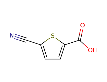 Molecular Structure of 59786-39-9 (5-cyanothiophene-2-carboxylic acid)