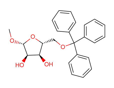 (-)-Methyl-5-O-trityl-β-D-ribofuranosid