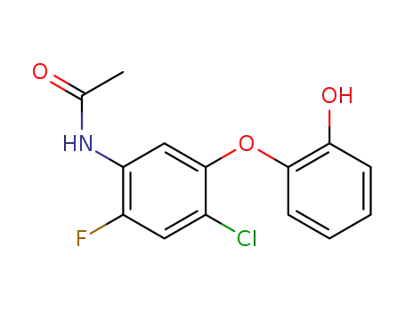 N-[4-chloro-2-fluoro-5-(2-hydroxyphenoxy)phenyl]acetamide