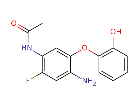 N-[4-amino-2-fluoro-5-(2-hydroxyphenoxy)phenyl]acetamide