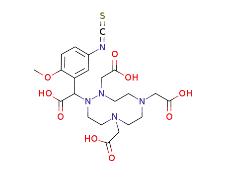 α-(2-methoxy-5-isothiocyanatophenyl)-1,4,7,10-tetraazacyclodecane-1,4,7,10-tetraacetic acid
