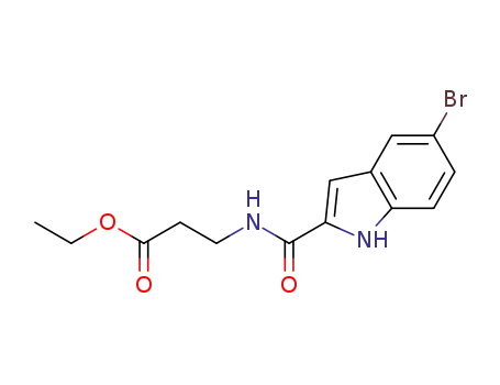 3-[(5-Bromo-1H-indole-2-carbonyl)-amino]-propionic acid ethyl ester