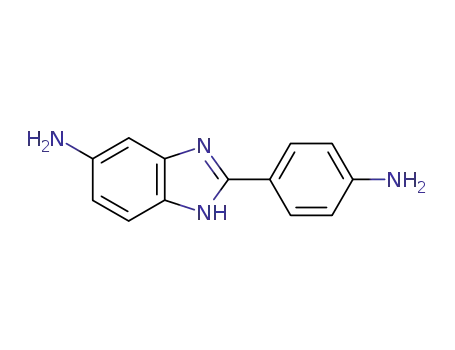 Molecular Structure of 7621-86-5 (2-(4-Aminophenyl)-1H-benzimidazol-5-amine)