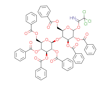 2,3,4,6-tetra-O-benzoyl-β-D-glucopyranosyl-(1-4)-1,2,3,6-tetra-O-benzoyl-D-glucopyranosyl trichloroacetimidate