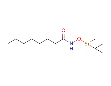 O-tert-butyldimethylsilyl-heptanohydroxamic acid
