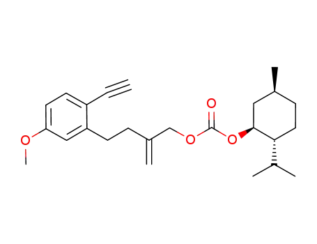 4-(2-ethynyl-5-methoxyphenyl)-2-methylenebutyl (1R,2R,5S)-2-isopropyl-5-methylcyclohexyl carbonate