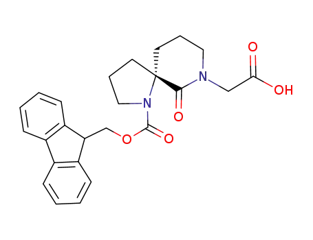 {(5S)-1-[(9H-fluoren-9-yl-methoxy)carbonyl]-6-oxo-1,7-diazaspiro[4,5]dec-7-yl}acetic acid