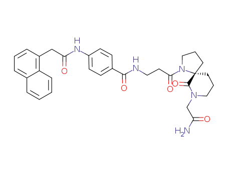 N-{3-[(5R)-7-(2-amino-2-oxoethyl)-6-oxo-1,7-diazaspiro[4,5]dec-1-yl]-3-oxopropyl}-4-[(1-naphthylacetyl)amino]benzamide