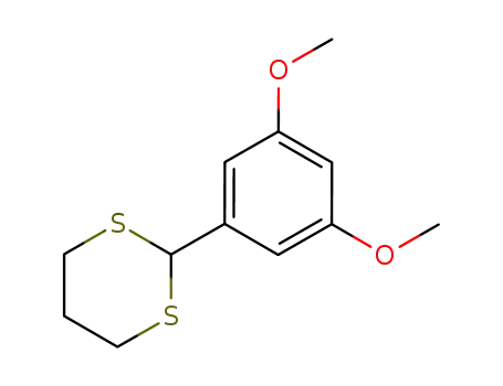 Molecular Structure of 57009-72-0 (1,3-Dithiane, 2-(3,5-dimethoxyphenyl)-)