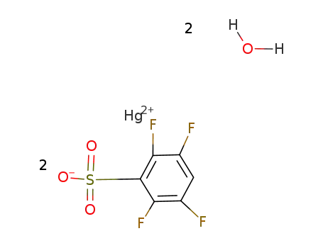 Hg(O3S-p-HC6F4)2*2H2O