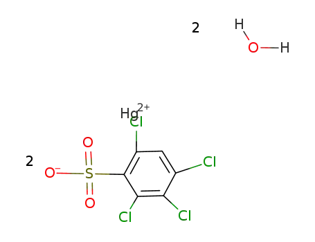 Hg(O3S-m-HC6Cl4)2*2H2O