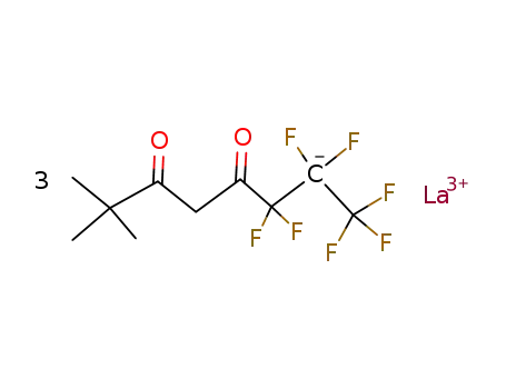tris(6,6,7,7,8,8,8-heptafluoro-2,2-dimethyl-3,5-octanedionate) lanthanum(III)