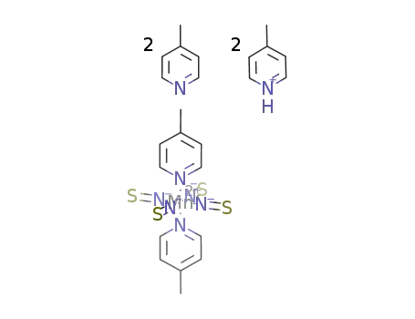 [4-methylpyridinium]2[Mn(isothiocyanate)4(4-methylpyridine)2]*2(4-methylpyridine)