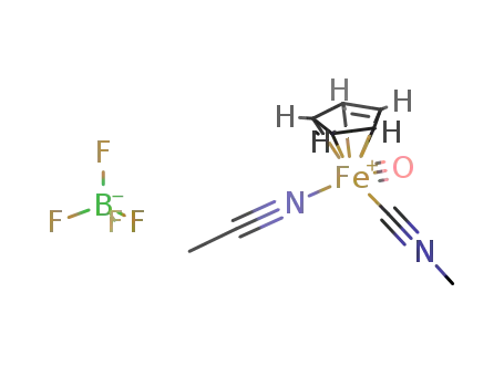 Fe(C5H5)(CO)(NCCH3)(CNCH3)(1+)*BF4(1-) = (Fe(C5H5)(CO)(NCCH3)(CNCH3))(BF4)
