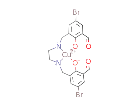 N,N'-dimethyl-N,N'-ethylenebis(2-aminomethyl-4-bromo-6-formylphenolato)copper(II)