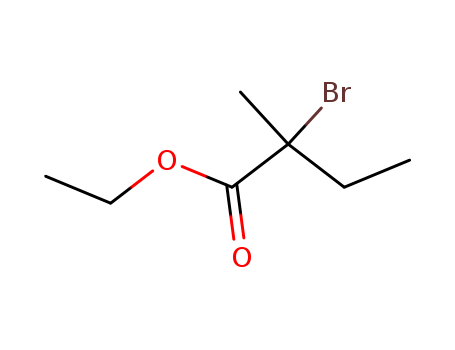 5398-71-0,Butanoic acid, 2-bromo-2-methyl-, ethyl ester,Butyric acid, 2-bromo-2-methyl-, ethyl ester (8CI);NSC 4543;Ethyl 2-bromo-2-methylbutanoate;Ethyl α-bromo-α-methylbutyrate;