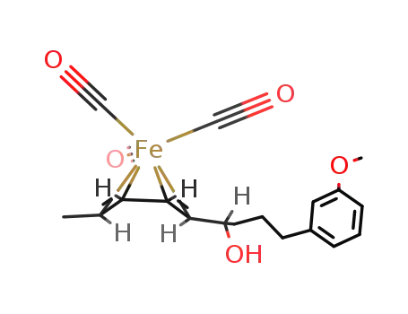 (2R*,6R*)-tricarbonyl[2-5-η4-(2E,4E)-9-(3-methoxyphenyl)nonadien-6-ol]iron