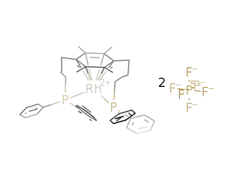 (η1:η6:η1-1,4-bis[4-(diphenylphosphino)butyl]-2,3,5,6-tetramethylbenzene)rhodium(II) hexafluorophosphate