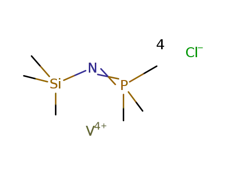 V(4+)*4Cl(1-)*(CH3)3SiNP(CH3)3=[VCl4((CH3)3SiNP(CH3)3)]